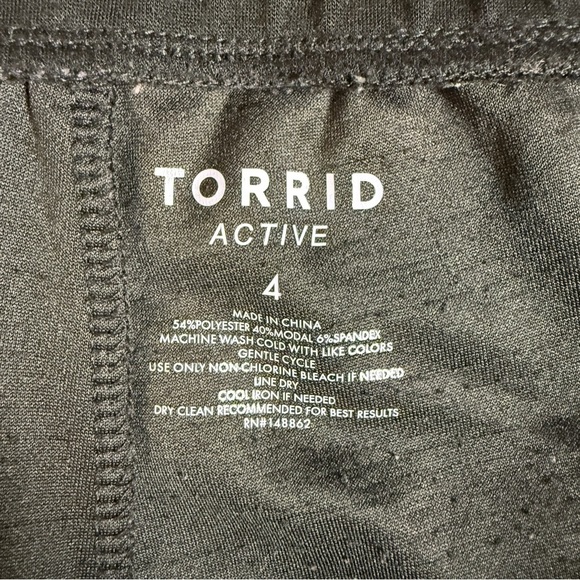 Torrid Black Stretch Active Pants Plus Size 4X - Picture 3 of 4
